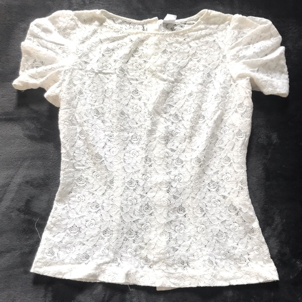 white lace blouse